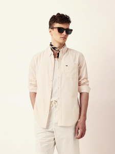 THE BEAR HOUSE Men Solid Casual Pink