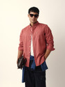 THE BEAR HOUSE Men Solid Casual Pink