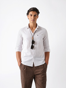 THE BEAR HOUSE Men Solid Casual White