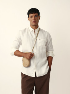 THE BEAR HOUSE Men Solid Casual White