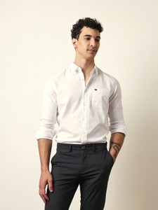 THE BEAR HOUSE Men Solid Casual White