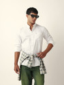 THE BEAR HOUSE Men Solid Casual White