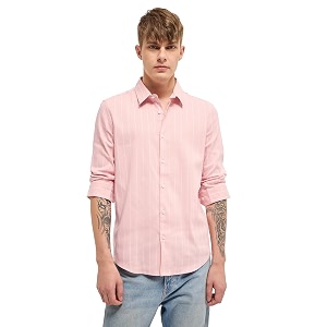 THE BEAR HOUSE Men Spread Collar Vertical