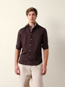 THE BEAR HOUSE Men Striped Casual Brown