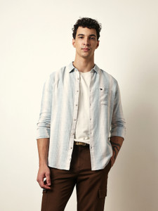 THE BEAR HOUSE Men Striped Casual Multicolor