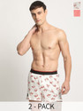 THE BEAR HOUSE Pack of 2 Printed Men Boxer