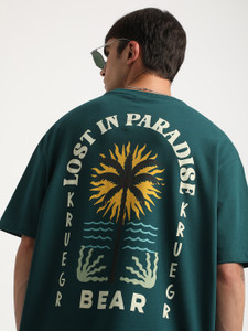 THE BEAR HOUSE Printed Men Round Neck
