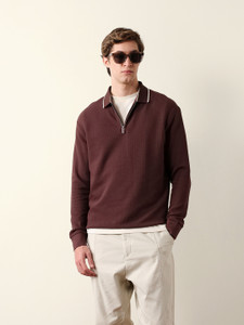 THE BEAR HOUSE Self Design Men Polo
