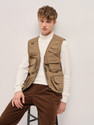 THE BEAR HOUSE Sleeveless Solid Men Jacket