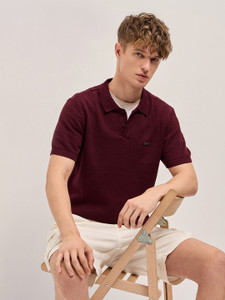 THE BEAR HOUSE Solid Men Polo Neck