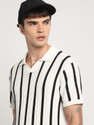 THE BEAR HOUSE Striped Men Polo Neck