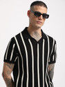 THE BEAR HOUSE Striped Men Polo Neck