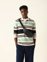 THE BEAR HOUSE Striped Men Polo Neck