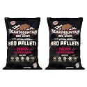 Bear Mountain 2-Pack All Natural Wood Pellets for Smoker, Grill &amp; BBQ, 20 Lbs, Cherry - Premium Hardwood Barbecue Pellets for Indoor and Outdoor Grilling