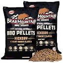 Bear Mountain Hickory Wood Pellets for Smoker and Grill, 20lb Bag, 2-Pack