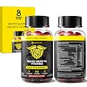 The Beard Club Biotin Beard Growth Vitamin Gummies - Hair Supplement for Men - Vitamins B12, E, &amp; C to Support a Thicker Fuller Looking Facial Hair - Strawberry Gummy