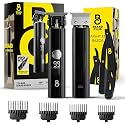 The Beard Club Professional T-Blade Beard Trimmer for Men with Straight Razor - Barber Electric Shaver &amp; Hair Clippers for Men – Zero Gapped Cordless Hair Trimmer &amp; Edger, Line Up Grooming Kit