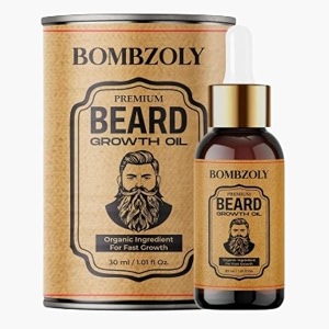 beard growth oil for men-30ml  natural amp organic beard care with castor argan amp jojoba oils  promotes thicker fuller beard  softens amp fills patches  non-greasy 30 ml pack of 1 fresh