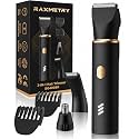 Manscape Body Hair Trimmer for Men-3 in 1 Electric Razor Groin Groomer,IPX7 Waterproof,Versatile Hair Trimmer for Ball/Pubic/Chest/Beard/Nose,USB-C Rechargeable,Gifts for Him Dad