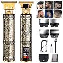 Beard Trimmer for Men, CandyFouse Professional Hair Trimmer Hair Clippers for Men, Cordless Rechargeable with LCD Display, Approaching Zero Gapped Cutting Grooming Kit