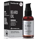 Beardbrand Men's Beard Oil &amp; Face Moisturizer with Jojoba Oil - Softens Stubble, Soothes Dry Skin - Sandalwood &amp; Cedar Scented Beard Oil for Men - 2 fl oz