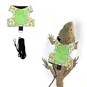 Bearded Dragon Tracker - GPS Monitor Collar and Harness with Air Tag Pouch for Reptiles