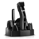 Beardo Chrome Beast Multipurpose Dark Edition Full Body Groomer Trimmer Set For Men | 40 Length Settings | 8 attachments | Beard | Hair | Body | Precision | Ear | Nose Trimmer | With Dock| 90 min Run Time | All-in-1 trimmer
