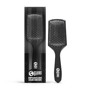 beardo detangling hair brush  detangling curls smoothening frizz control shine paddle hair brush for men  men accessories  hair comb for men  lightweight - for all hair types