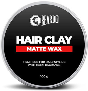 beardo hair clay wax for men 100 gm  matte finish with volume hair styler 100 g