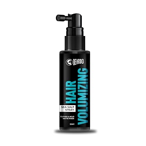 beardo hair volumizing sea salt spray 50ml  with olive oil amp coconut oil  hair texture spray amp matte hold  hair volumizer hair setting spray  natural hold hair spray for men and women