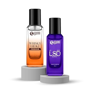 Beardo LSD x Firebomb Edition Perfume Combo for Men (20ml x 2) | Long Lasting Fragrance | Long Lasting Perfume for Men | Gift for Men | Gift for Frien