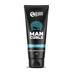 beardo man curls 100g  curly hair cream for bouncy shiny amp defined curls  flaxseed gel for hair leave in cream hair styling cream for men amp women