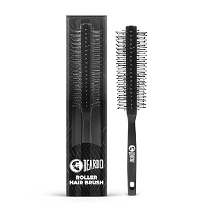 beardo roller hair brush for men  perfect tool for efficient blow drying adding curls waves amp volume  smoothening amp volumizing comb  men accessorie  lightweight - for all hair types