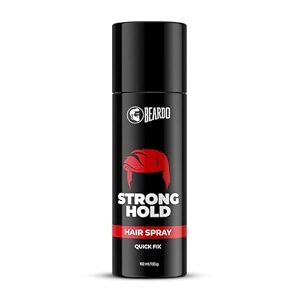 beardo strong hold hair spray 192 ml pack of 2  hair spray for men  hair styling  hair setting spray  hair fixing spray  strong hold  natural shine