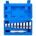 NYXOVA Bearing Press Kit, 10pcs Universal Bearing Race and Seal Bushing Driver Install Set with Seal Driver and 9 Bearing Adapters, Seal Bushing Driver Install Set for Bearing Installation