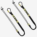 BearTOOLS ANSI-Approved Tool Lanyard with Spring Screw Lock Carabiner - 3Ft Heavy-Duty, Max Load 17lbs - Shock Absorbing Lanyard - Adjustable Loop - Prevent Falling Objects - 2-Pack