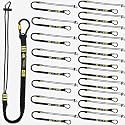 BearTOOLS ANSI-Approved Tool Lanyard with Spring Screw Lock Carabiner - 3Ft Heavy-Duty, Max Load 17lbs - Shock Absorbing Lanyard - Adjustable Loop - Prevent Falling Objects - 1-Pack