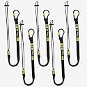BearTOOLS ANSI-Approved Tool Lanyard with Spring Screw Lock Carabiner - 3Ft Heavy-Duty, Max Load 17lbs - Shock Absorbing Lanyard - Adjustable Loop - Prevent Falling Objects - 5-Pack