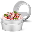 Beasea 10 Inch Cake Pans, 3 Pack Aluminum Alloy Large Round Cake Pan with Removable Bottom, Baking Layer Cheesecake Tin Mold for Wedding Birthday Party