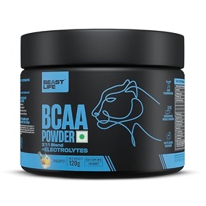 beastlife high recovery bcaa  pineapple flavour  211 blend  120g  fast-absorbing aminos for energy amp muscle recovery  premium sports nutrition for men amp women