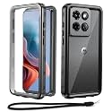 Beasyjoy for Moto G Stylus 5G 2025 Case Waterproof, IP68 Underwater with Built-in Screen Protector, Full Body Military Grade Shockproof Dustproof Protective Rugged Cover, Black