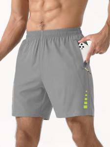 beatlain Solid Men Grey Gym Shorts
