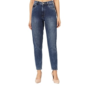 BEATNIK Denim Balloon Fit Blue Womens Jeans