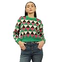 BEATNIK Round Neck Full Sleeve Green Womens