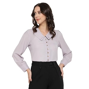 BEATNIK Womens Solid Color Fashion Full Sleeve