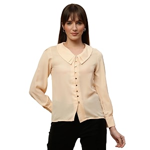 BEATNIK Womens Solid Color Fashion Full Sleeve