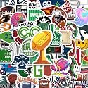 BEATRI Football Stickers 50PCS Waterproof Vinyl Coaches Football Decor