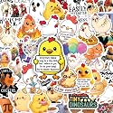 BEATRI Funny Chicken Stickers 50Pcs Vinyl Waterproof Chicken Rooster Decor