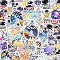 BEATRI Space Stickers (50Pcs) Waterproof Vinyl Astronaut Decor