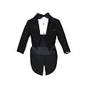 Beau Kid Baby and Boys 5 Piece Christening Communion Tuxedo Tail Suits